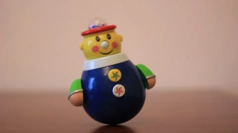 Roly Poly children toy Video stock 64847332