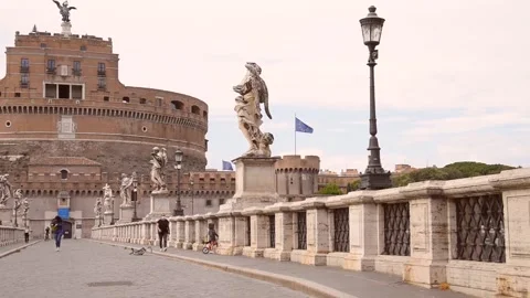 Roma. Castel S.Angelo 3 Video stock 131308079