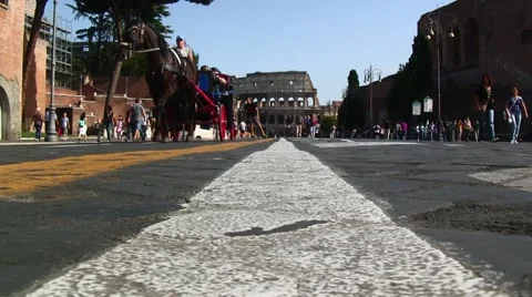 Roma Colosseum Stock Footage 12324010