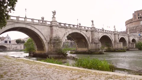 Roma Ponte S.Angelo 5 Stock Footage 131308346