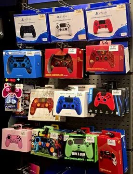 AS Roma &amp; PS4 Controllers Stock Photos