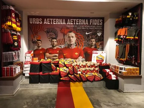 AS Roma Store Stock Photos