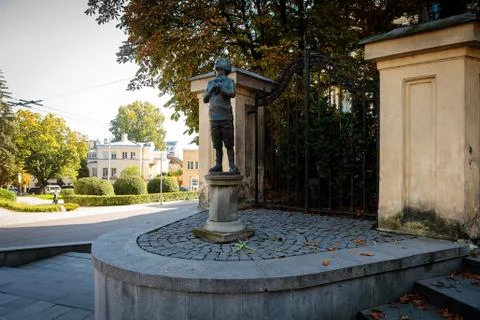 Romain Gary statue Foto stock