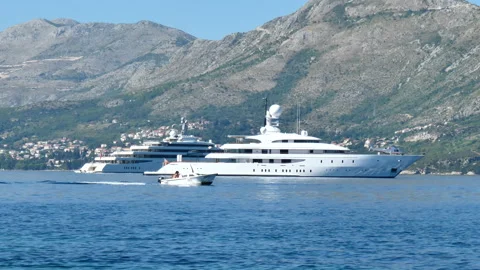 Roman Abramovich's Yacht Eclipse Video stock 148703877