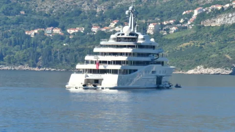 Roman Abramovich's Yacht Eclipse Stock Footage 148706969
