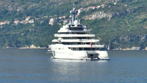 Roman Abramovich's Yacht Eclipse Video stock 148717805