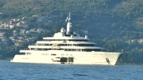 Roman Abramovich's Yacht Eclipse Video stock 148731989