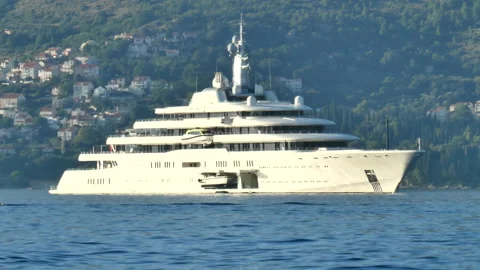 Roman Abramovich's Yacht Eclipse Video stock 148738233