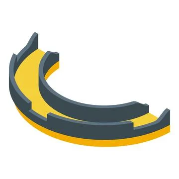 Roman amphitheater structure with empty seats illustration Stock Illustration