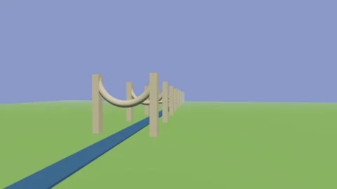 Roman Aqueduct Arch 4K Stock Footage 338383529