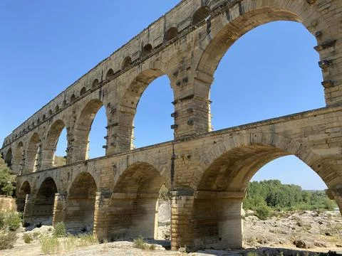 Roman aqueduct Stock Photos