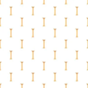 Roman architecture columns seamless pattern background Illustrazione stock