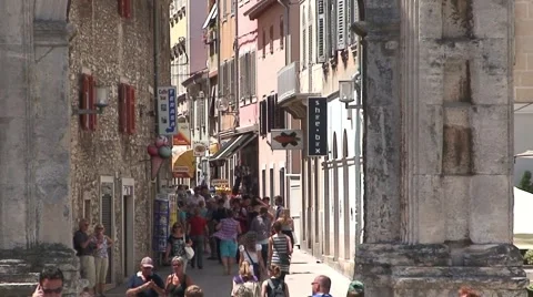 Roman Archway Stock Footage 1060376