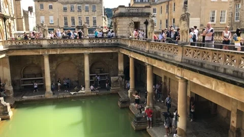 Roman Baths, Bath Stock Footage 119926985