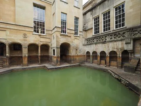 Roman Baths in Bath Stock Photos