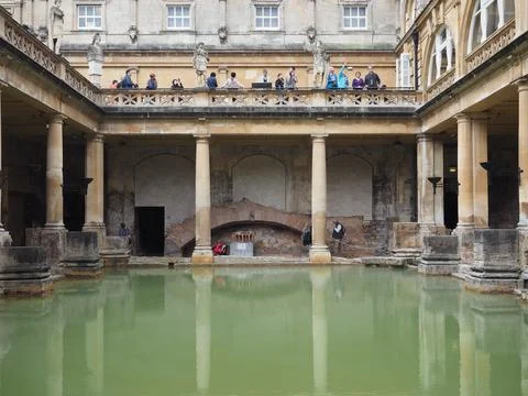 Roman Baths in Bath Stock Photos