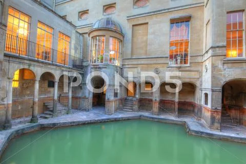 Roman baths Stock Photos