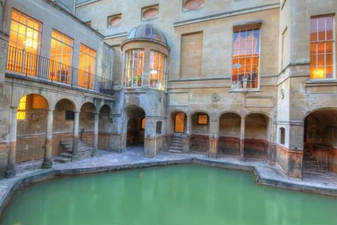 Roman baths Stock Photos