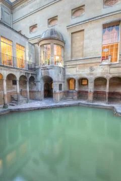 Roman baths Stock Photos