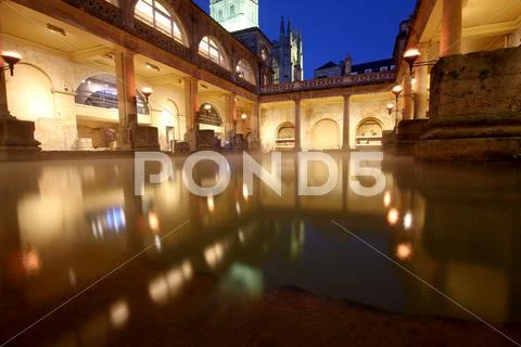 Roman baths Stock Photos