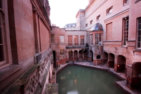 Roman baths Stock Photos