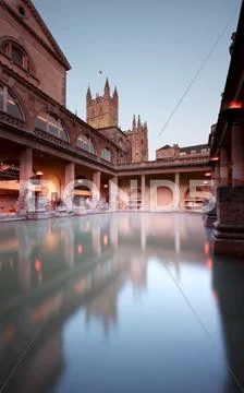 Roman baths Stock Photos