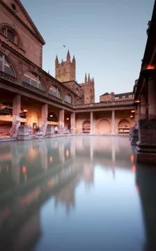 Roman baths Stock Photos