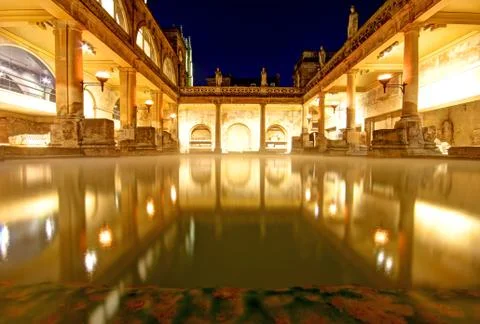 Roman baths Stock Photos