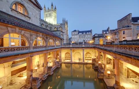 Roman baths Stock Photos