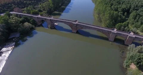 Roman Bridge Stock Footage 93761822