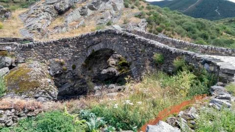 Roman bridge Stock Photos