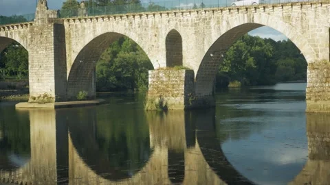 Roman Bridge, Ponte da Barca Stock Footage 169185141
