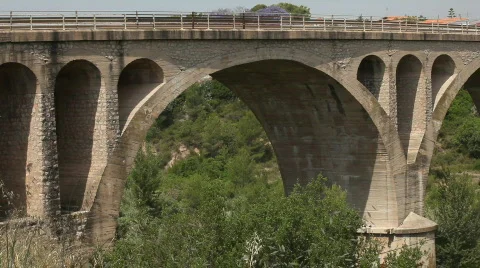 Roman bridge in Spain 库存影片 759170