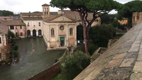 Roman Castle Stock Footage 200789374