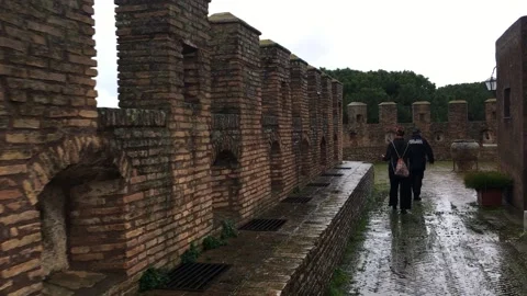 Roman Castle Stock Footage 200789376
