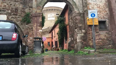 Roman Castle Stock Footage 200789384