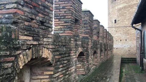 Roman Castle Stock Footage 200789386