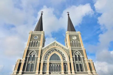 Roman-catholic cathedral of the immaculate conception Fotos Stock