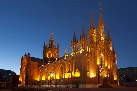 Roman Catholic Cathedral of the Immaculate Conception Stock Photos
