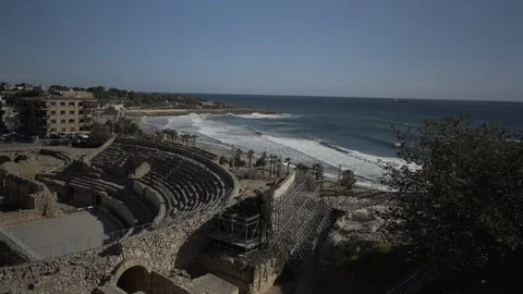 Roman Circus And Waves Video stock 119242833