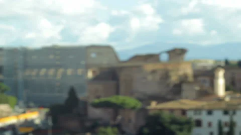 Roman Coliseum Focus in Stock Footage 37611821