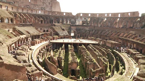 Roman Colosseum - Rome, Italy Stock Footage