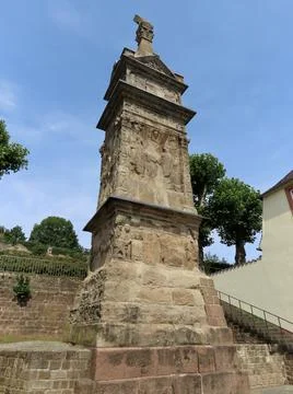 Roman column in Igel Stock Photos