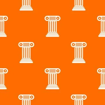 Roman column pattern seamless Stock Illustration