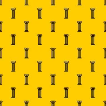 Roman column pattern vector Stock Illustration