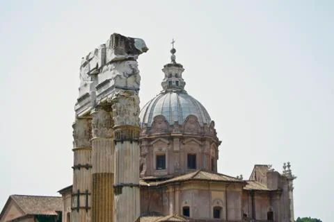 Roman column Stock Photos