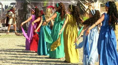 Roman dancer Stock Footage 62443293
