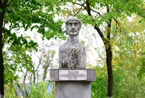Roman emperor statue Stock Photos