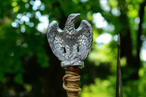 Roman empire eagle symbol Stock Photos