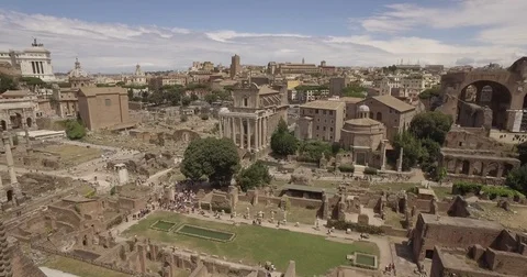 Roman Forum 4K Stockbeeldmateriaal 77195987